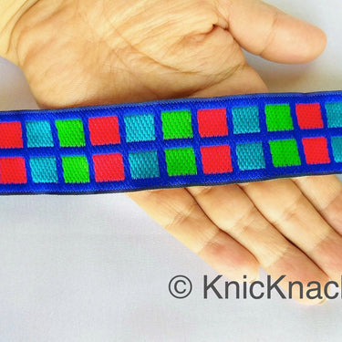 Geometric Jacquard Trim, Approx 28mm Wide, Decorative Trim